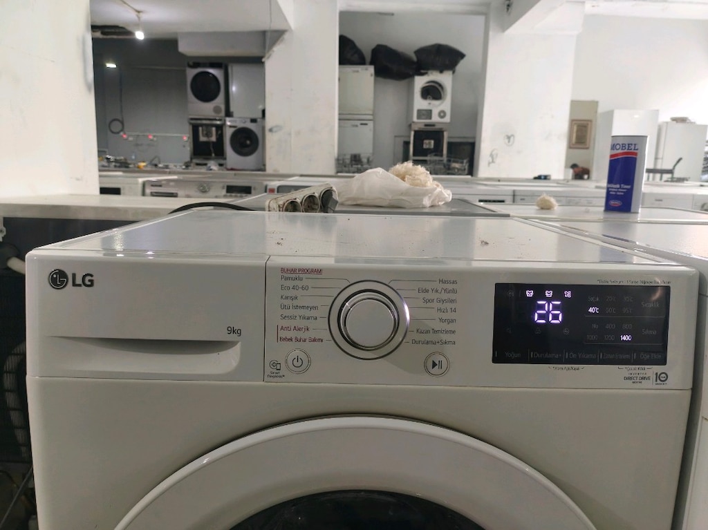 LG 9 kg 1400 devir yeni nesil çok temiz çamaşır makinesi - 8