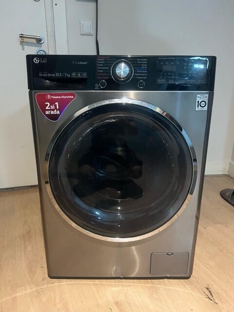 lg çamaşır makinesi 10.5kg yıkama 7kg kurutma 1400 devir sıfır gibi