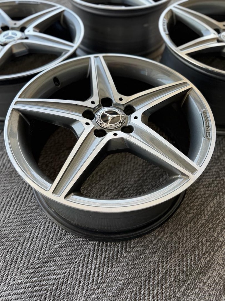 18 İNÇ ORİJİNAL MERCEDES C-CLASS AMG W205 JANT TAKIMI HATASIZ - 6