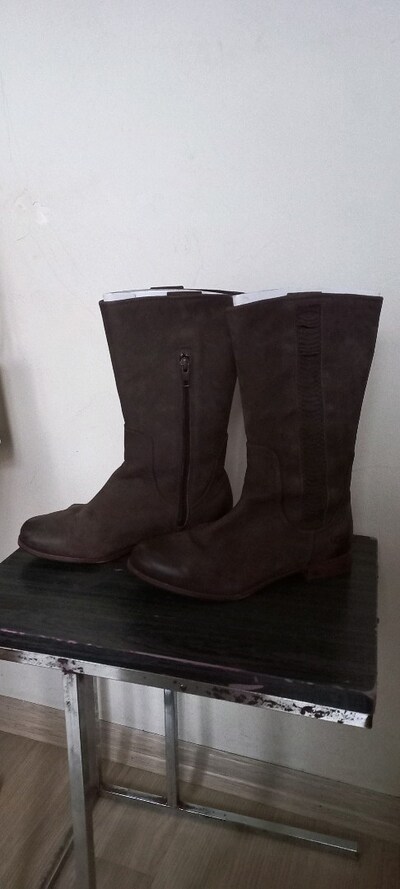 UGG orjinal Bot koyu kahve37.5 yandan fermuarlı