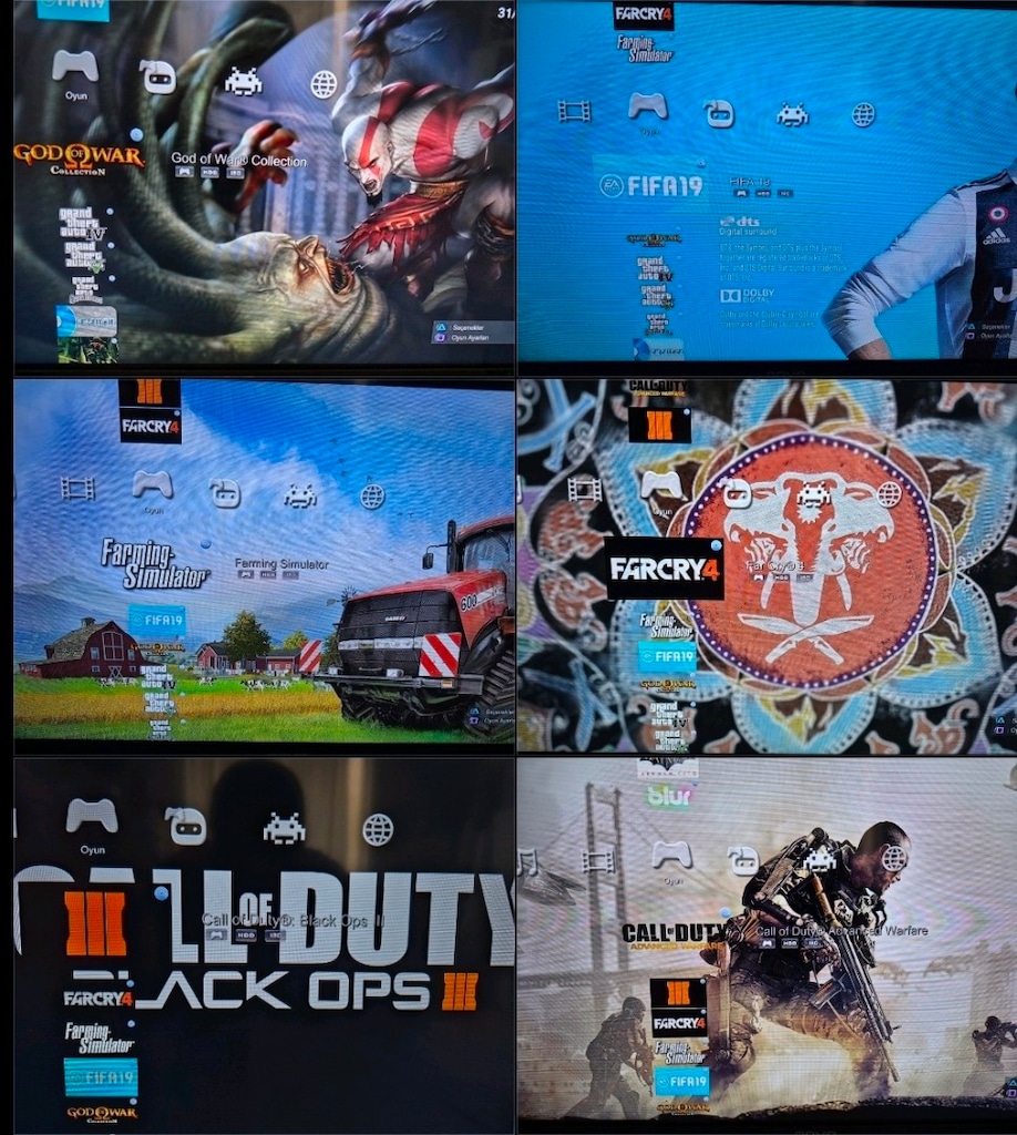 PS3 SÜPERSLİM 500 GB/2 KOL/40 OYUN/SORUNSUZ - 7