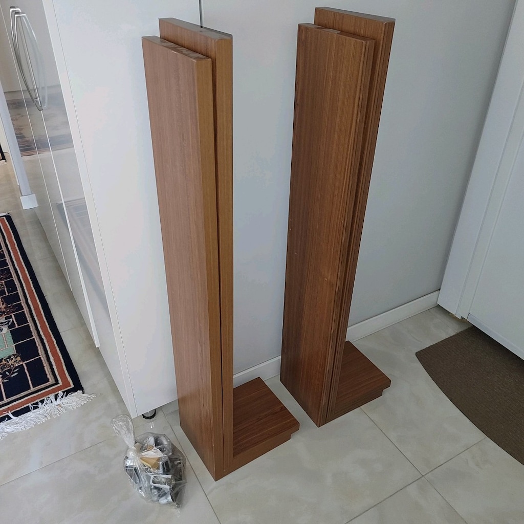 Teak MDF özel yapım Raf Kitaplık - 2
