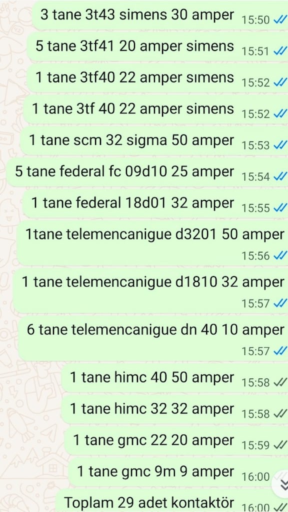 29 adet kontaktör temiz sağlam çalışıyor - 6