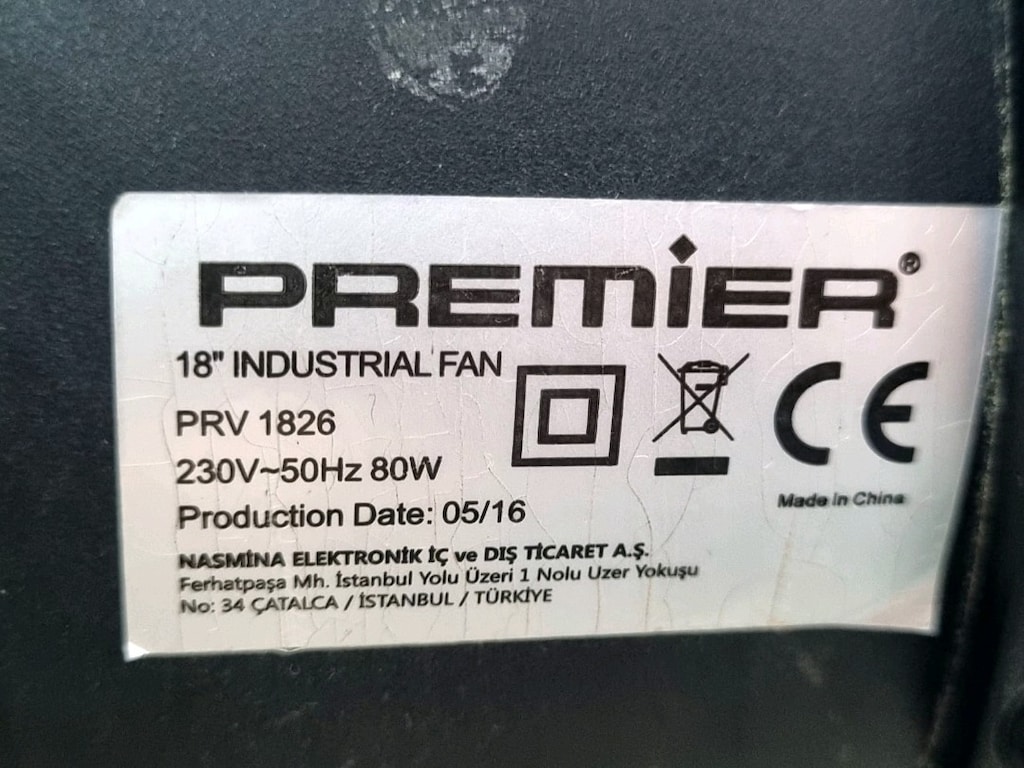 Premier { modern Sanayi Tipi Ayaklı Vantilatör } - 6