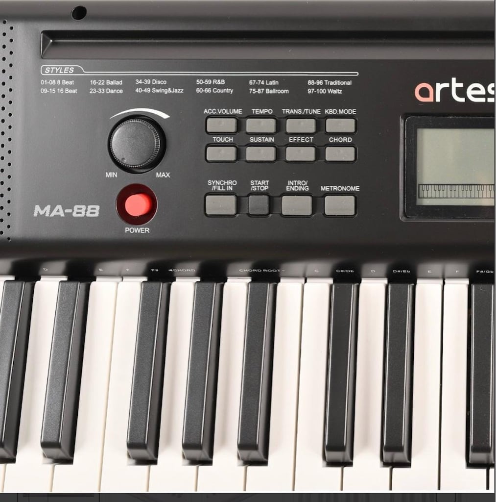 Artesia MA-88 Tuş Hassasiyetli Org ADAPTÖR + KILIF HEDİYELİ - 4