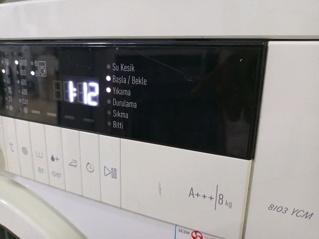 8 KG PİANO BLACK SERİSİ ÇAM. MAKİNASI - 5