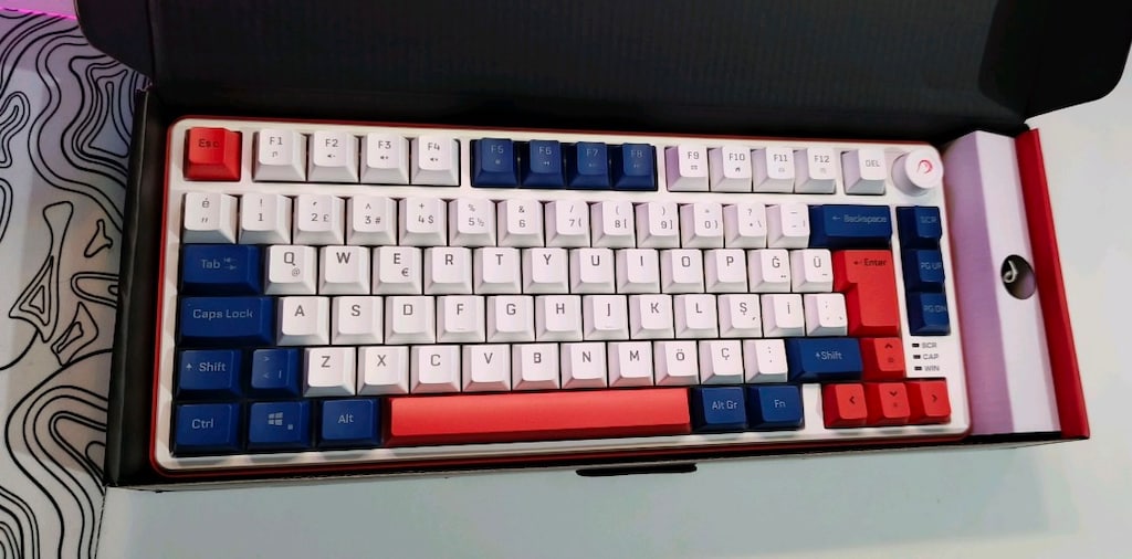 rampage clicky 75 rgb oyuncu bilgisayar klavyesi - 3