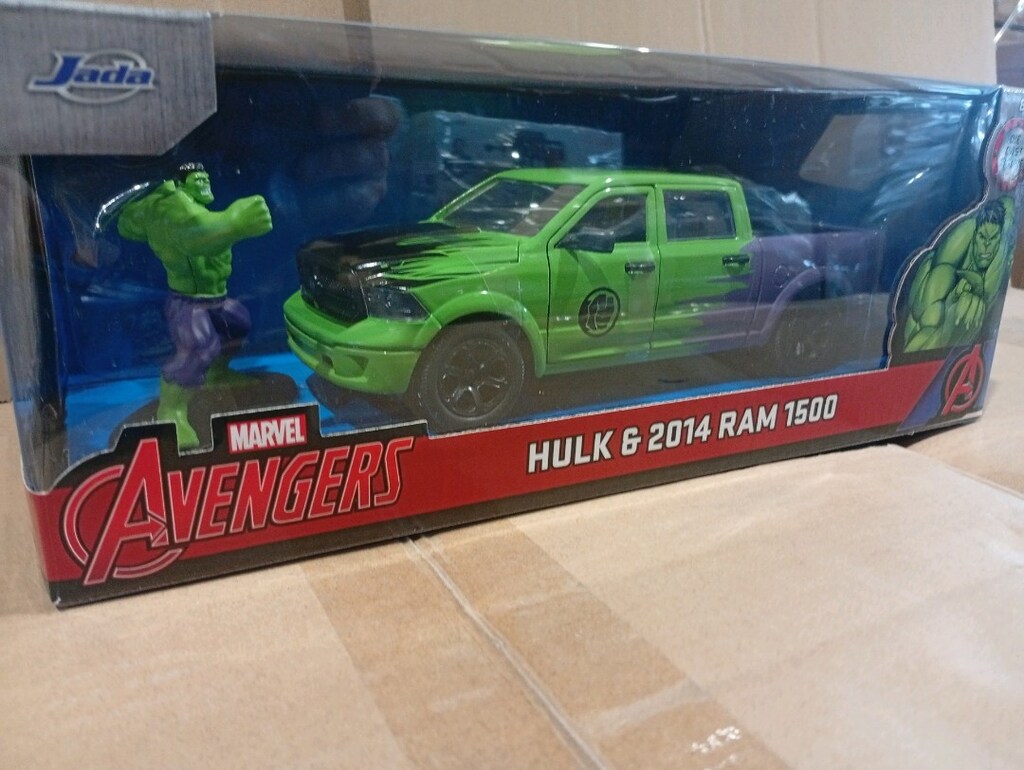 Jada, 9399726314R00, Marvel Hulk 2014 Ram 1500 Model Aracı ve Figür Ma - 3