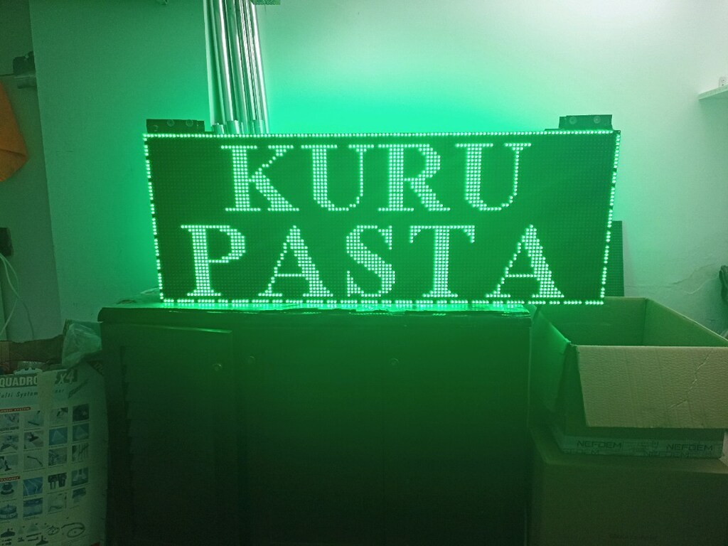 48x128cm led tabela kayan yazı - 4