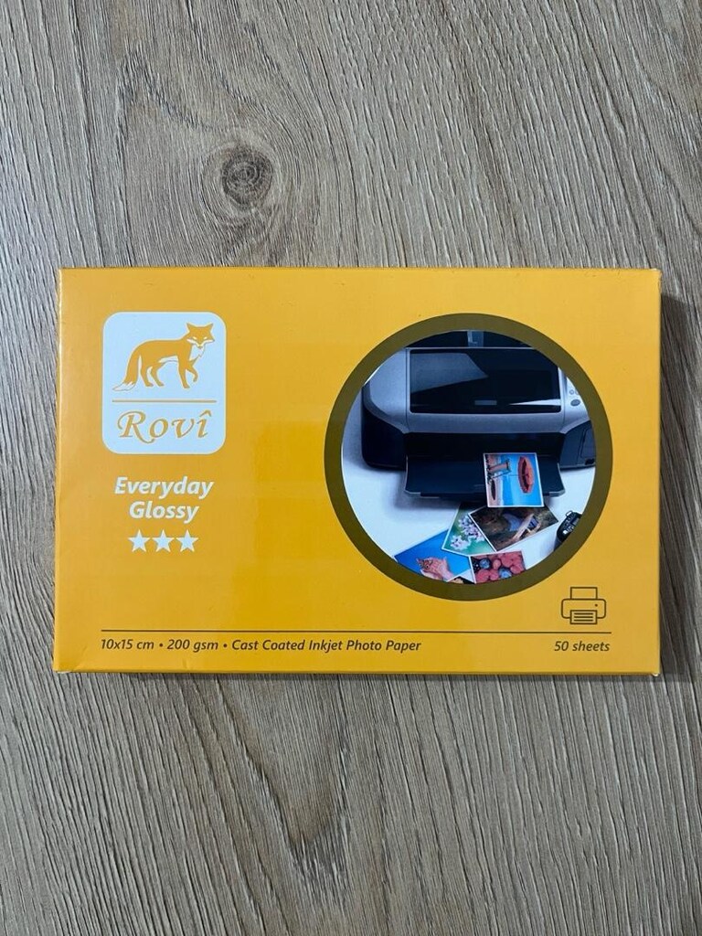 270 PAKET 10x15cm Rovi Everyday Parlak Fotoğraf Kağıdı 200gsm 50yp