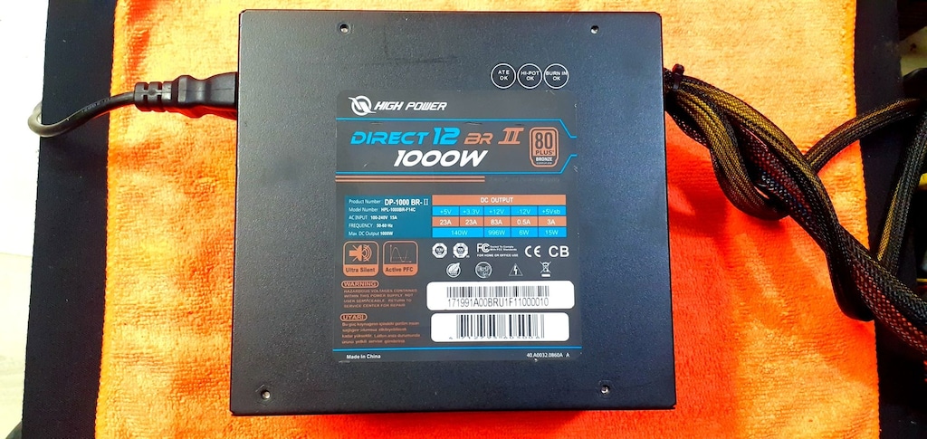 HighPower Direct 12 BR II 1000W 80+Gold POWER SUPPLY-PSU-(31) - 12
