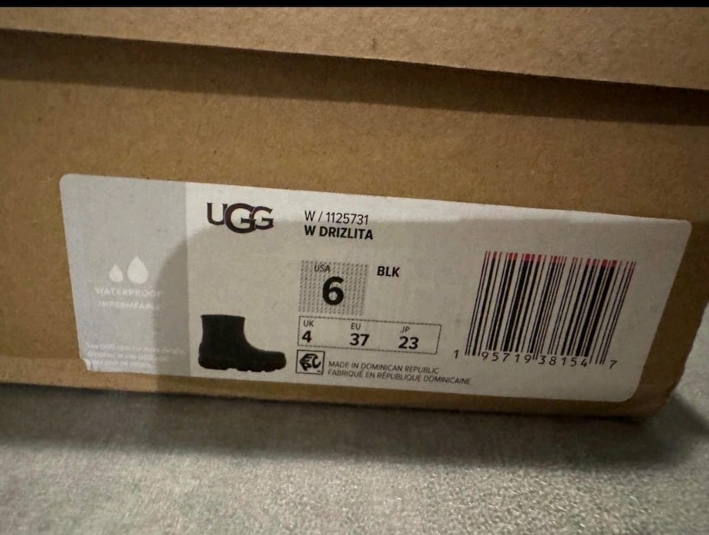 UGG Drizlita Waterproof Siyah Bot – Sıfır, Kutulu (37 Numara) - 6