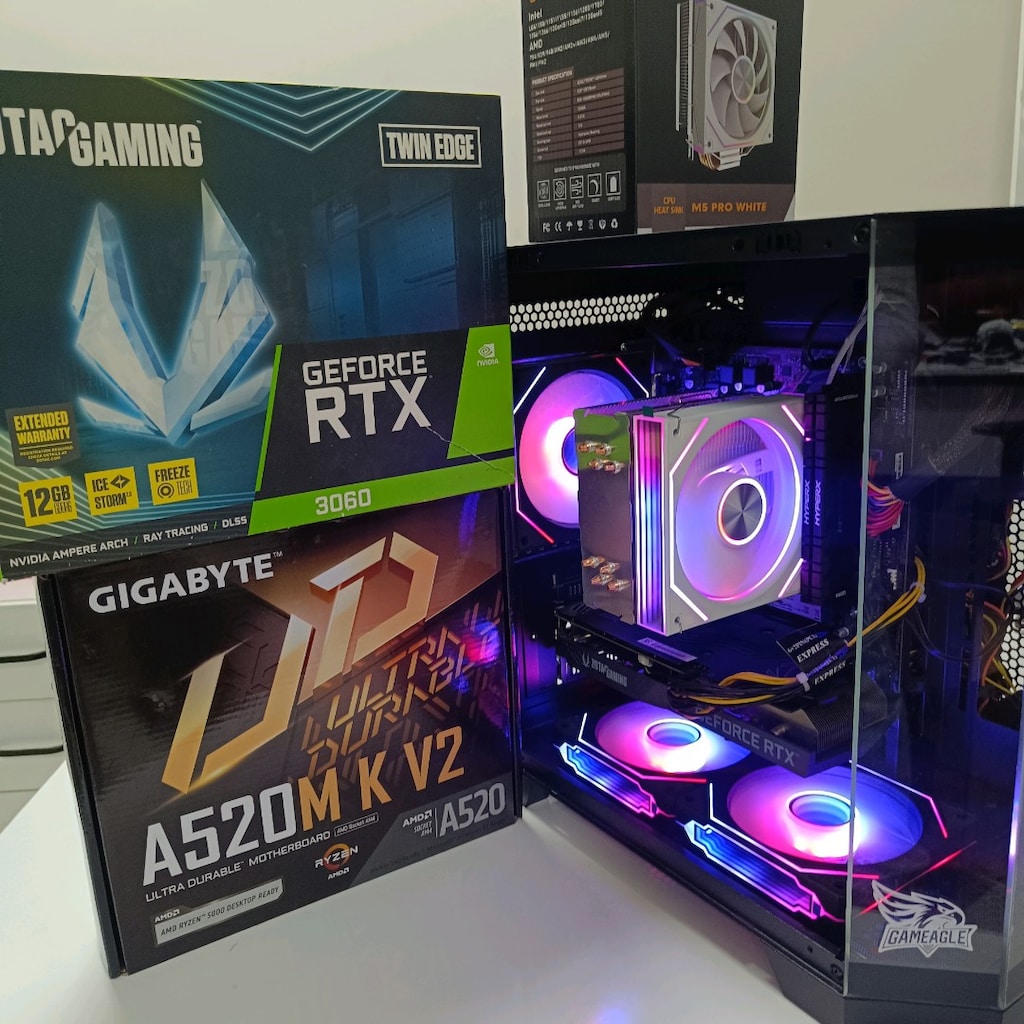 AMD RYZEN 7 16 GB RTX 3060 AKVARYUM GMNG BİLGİSAYAR - 5