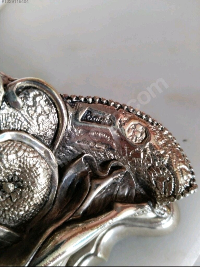 Tekform 925 Silver PT Dekoratif Masa Saati – Vintage – Çalışır Durumda - 2