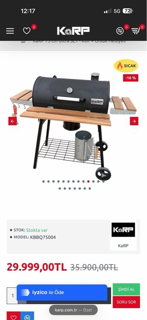 SIFIR KARP BARBEKÜ TAKIMI - 6