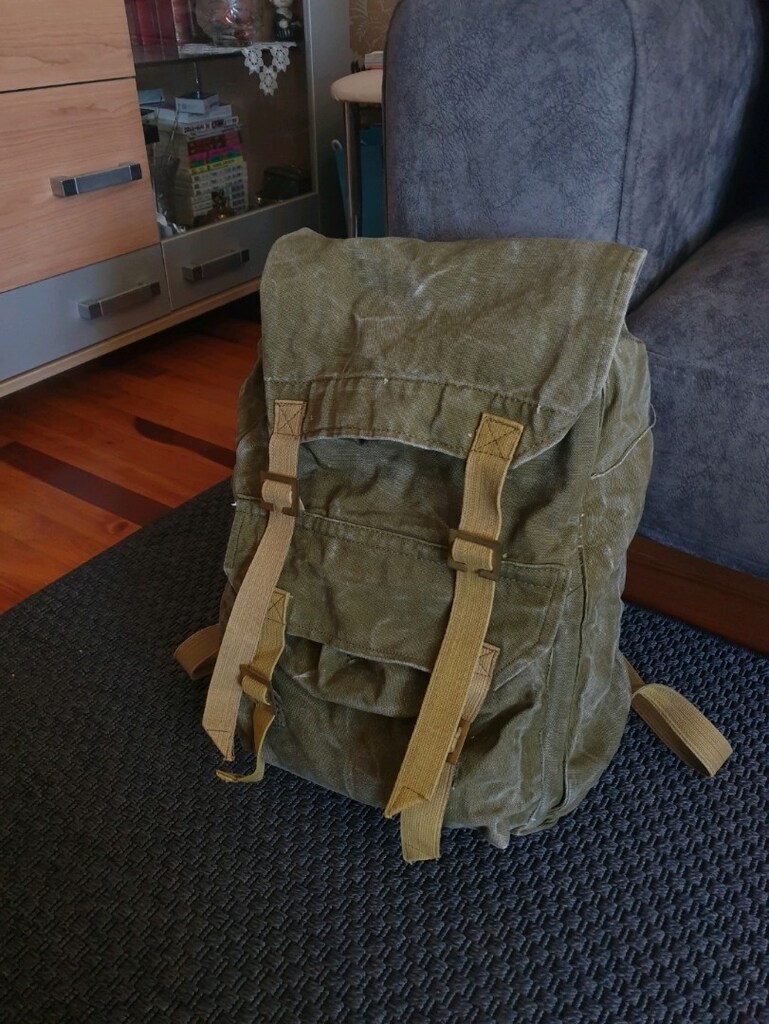 asker çanta orjinal gerçek askeri vintage Çantası - 3