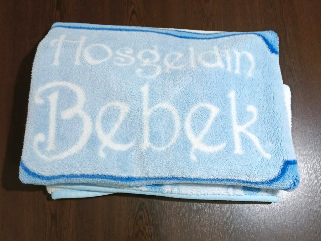 Mavi Bebek Baskılı Polar Battaniye - 2