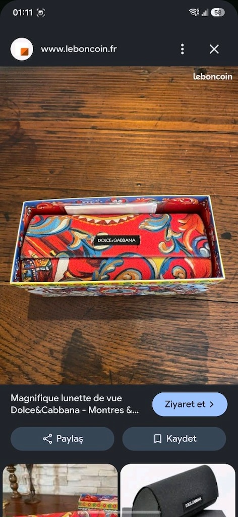 Dolce Gabbana Orijinal gözlük kutusu - 8