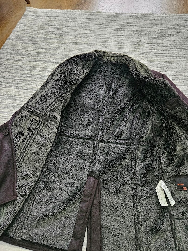 zara erkek kaban süet koyu kahverengi XL beden cok az kullanilmistir - 5