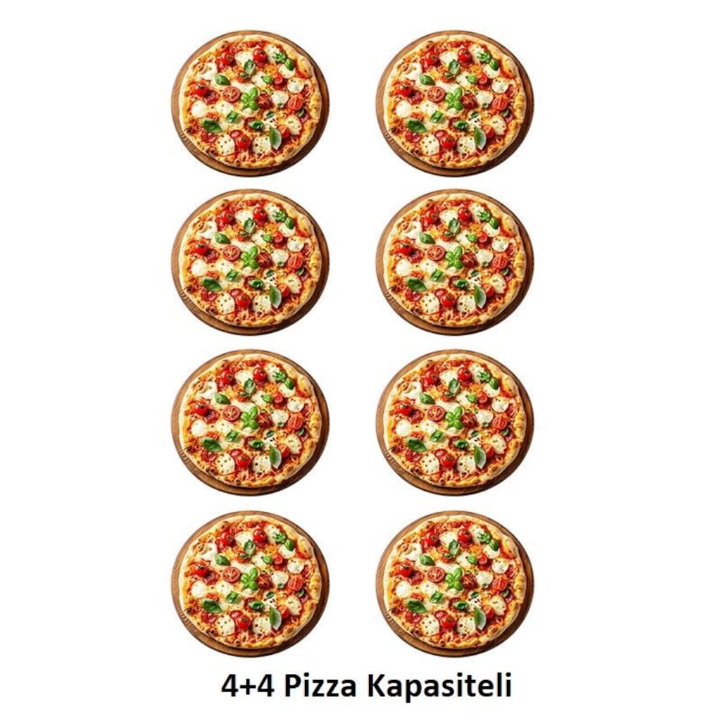 By Kitchen 24 cm x 8 Pizza Kapasiteli Çift Katlı Fırını DPO-502 - 2