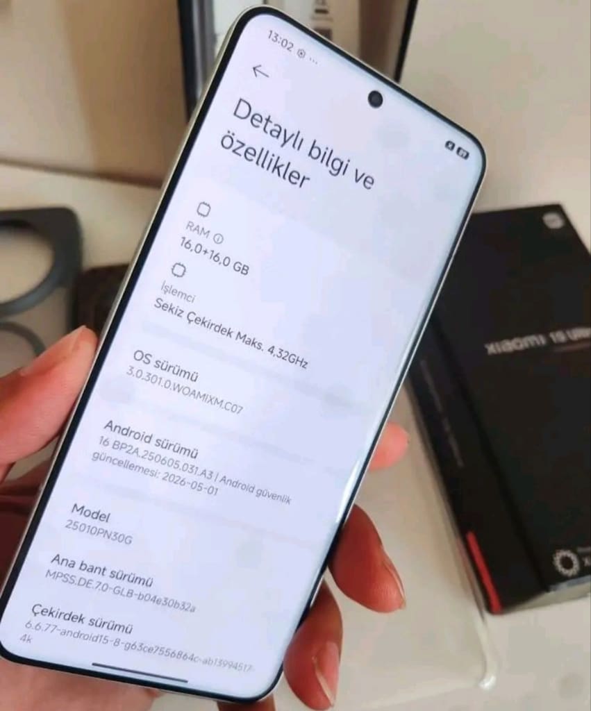 XİAOMİ 15 ULTRA 512GB HAFIZA 16+16GB=32GB RAM HENÜZ SİM KART TAKILMAMI - 8