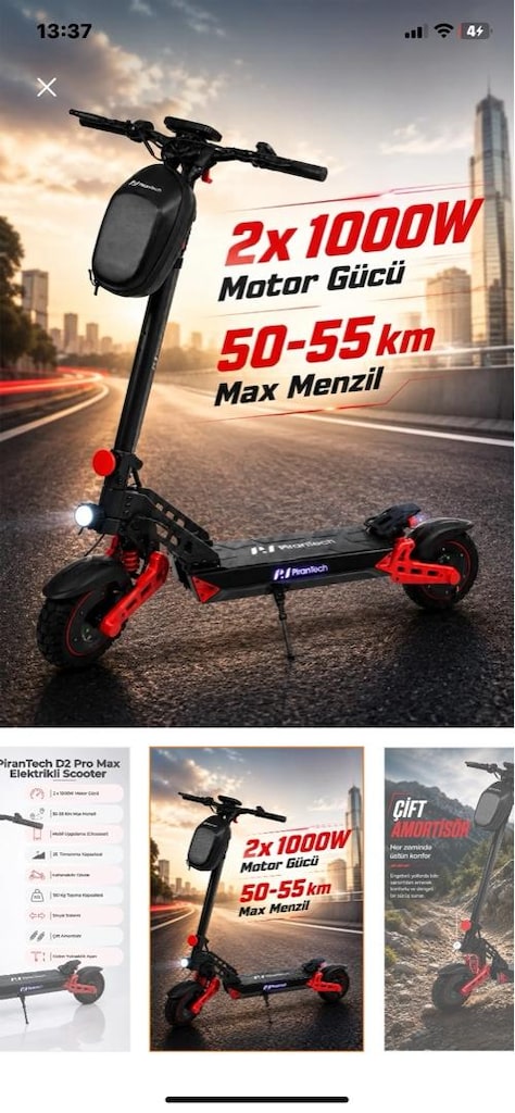 Pirantech D2 Pro Max e scooter - 7