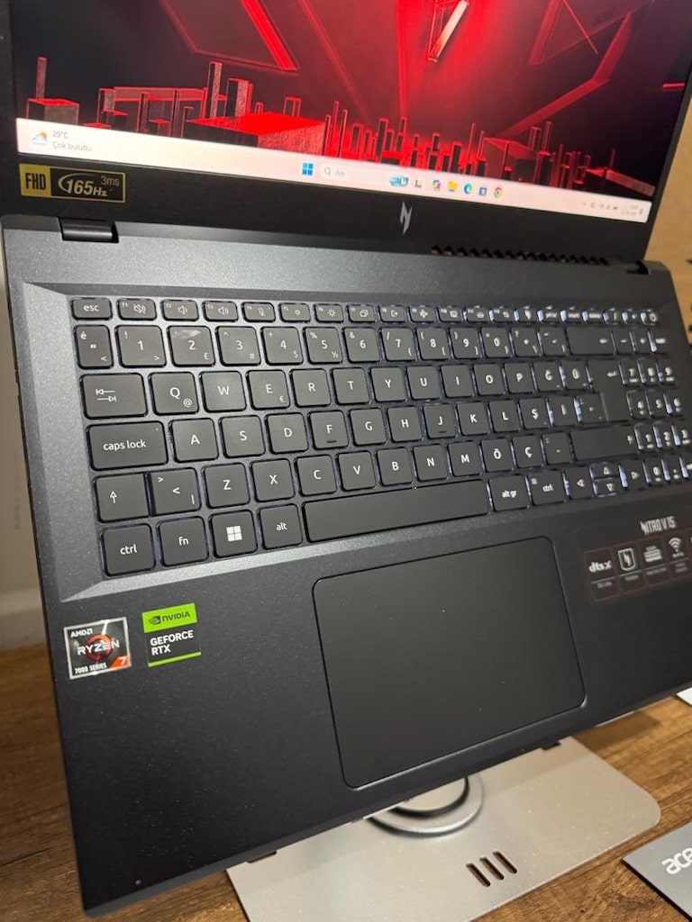 RYZEN 7 - 165HZ - RTX4060 - ACER NİTRO V15 Gaming - 5