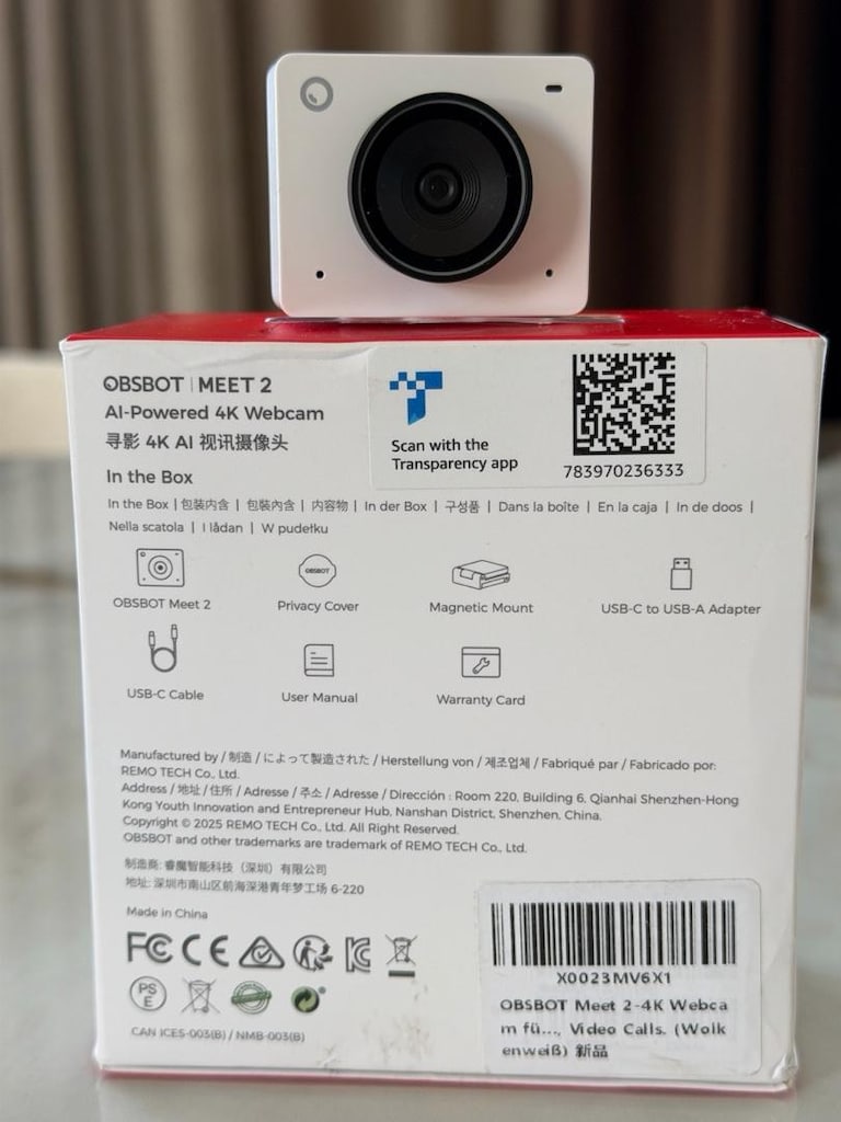 OBSBOT Meet 2 4K AI Webcam – Beyaz, Sıfır Ayarında, Kutulu - 2