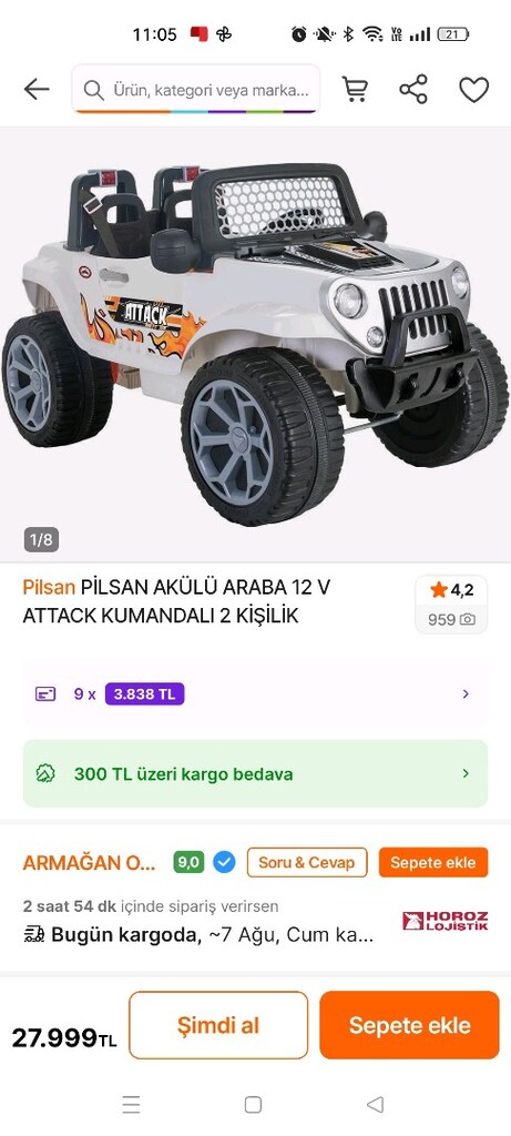 PİLSAN ATTACK AKÜLÜ ARABA - 3