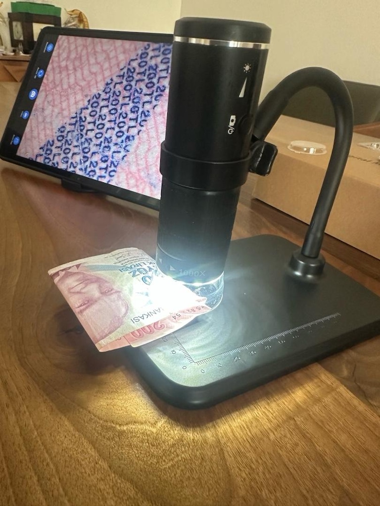 Şarjlı Kablosuz WiFi Dijital Mikroskop 1000X SIFIR - 9