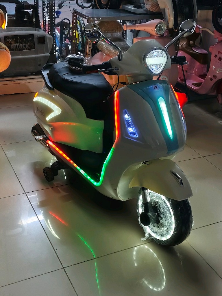 YENİ ÜRÜN MEGA BOY SÜPER BABY KUMANDALI&MANUEL AKÜLÜ ARABA SCOOTER MOT - 3