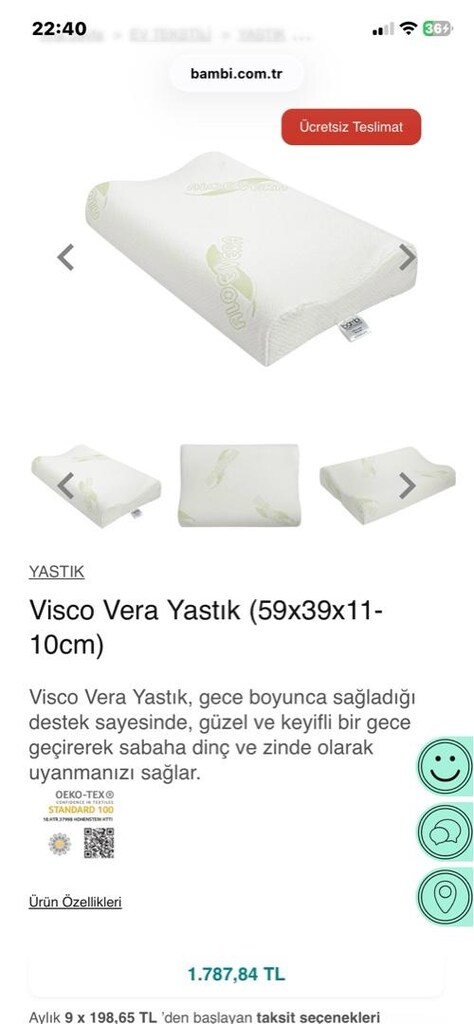 yastık bambi marka - 6