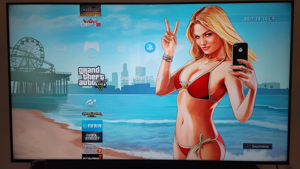 PS3 Süper Slim 500 GB, 43 Popüler Oyunlu, Çift Kollu Tertemiz - 16