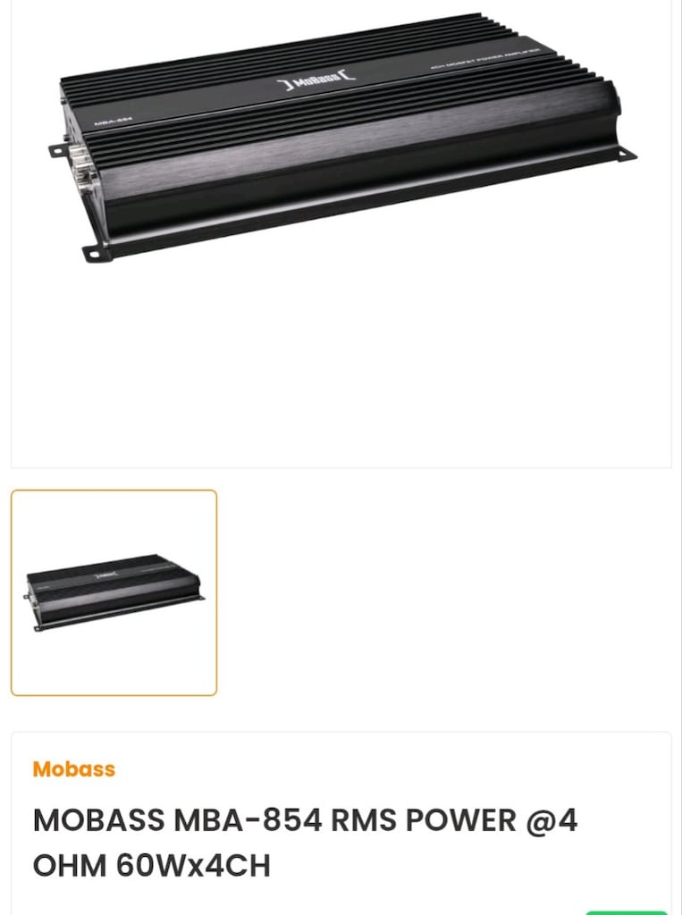 MOBASS MBA-854 4X60 Rms 4 kanal bas kontrollü anfi sıfır kapalı kutu - 2
