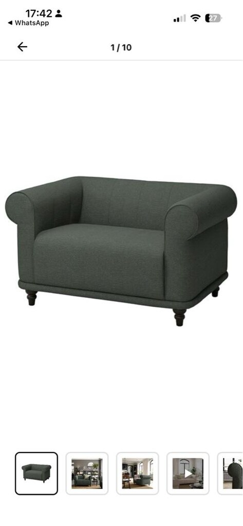 Ikea 1,5 kişilik Koltuk Vıskafors - 8