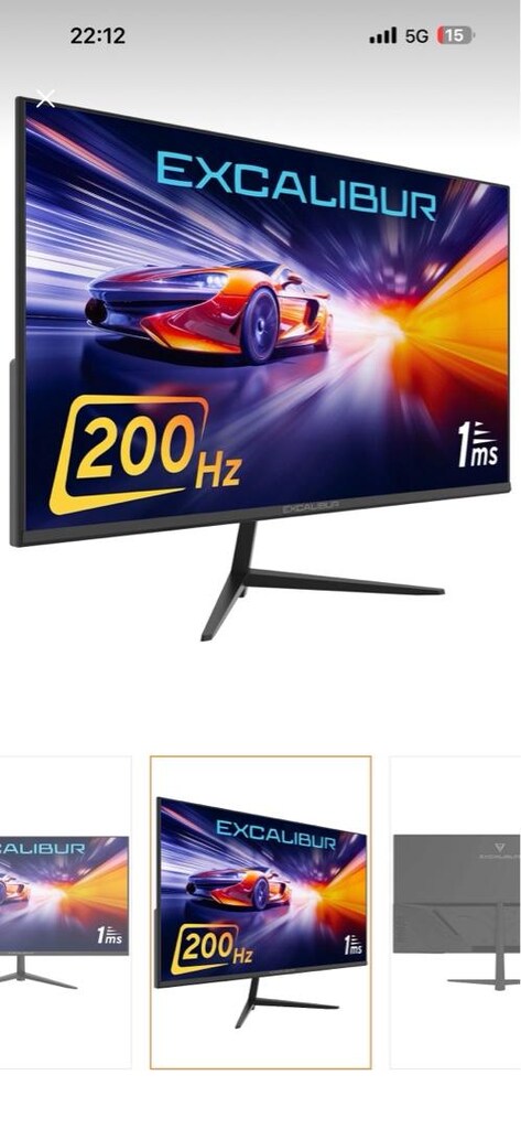 excalibur monitör tertemiz sıfır gibi kutulu faturalı - 2