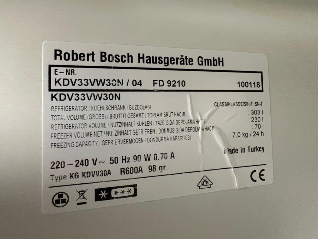 buzdolabı No frost Bosch303 lt FD9210 - 2