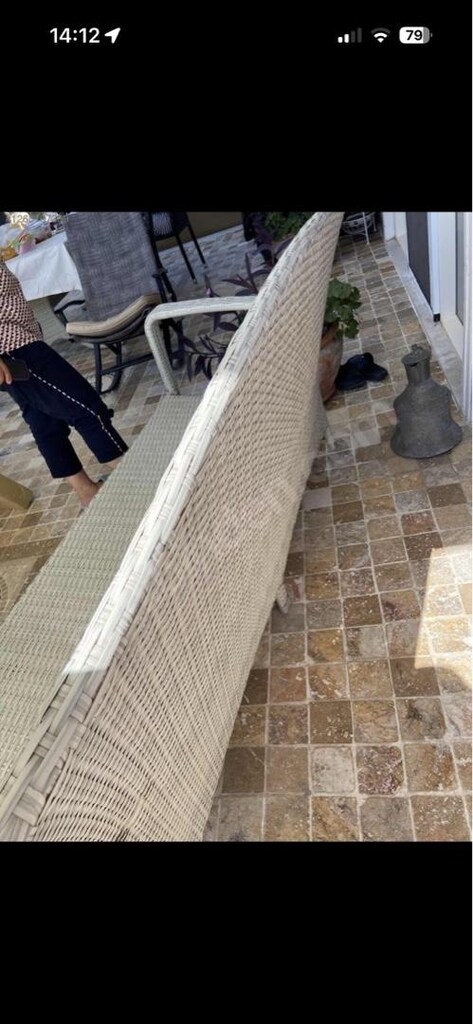 rattan bambu bahçe koltuğu - 3