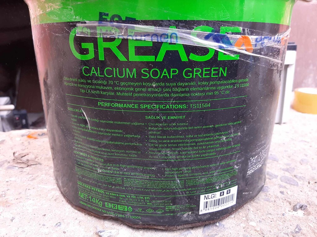 Natura Chem Kauçuklu Yeşil Gres Yağı (14 Kg.) - 6