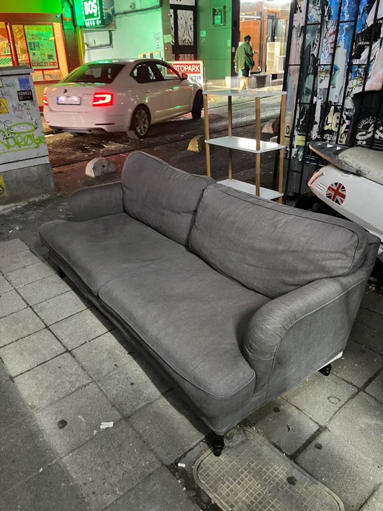 IKEA STOCKSUND 3LÜ GRİ KUMAŞ KOLTUK - 4