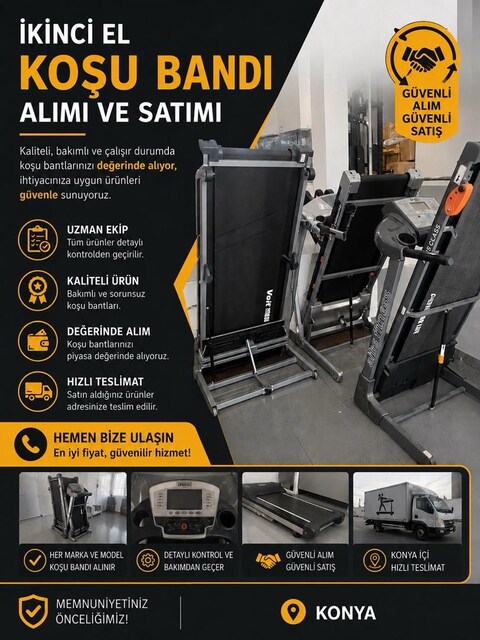 İKİNCİ EL KOŞU BANDI ALIMI VE SATIMI
