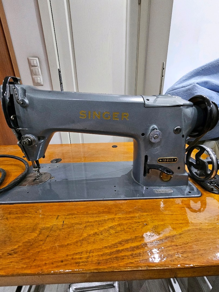 Singer 196k5 Antika sanayi dikis makinesi - 5