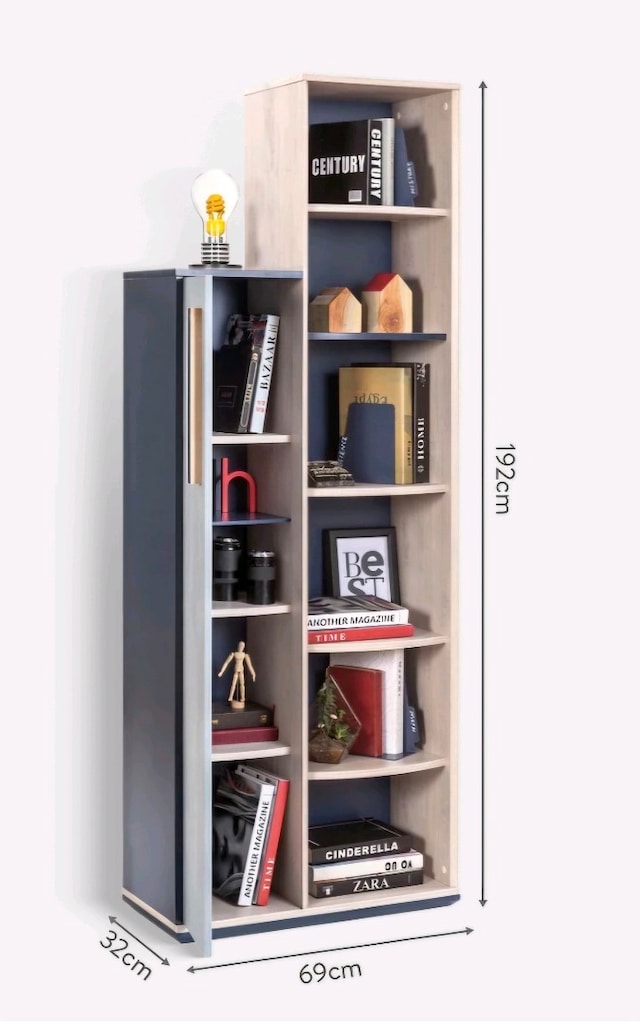 Çilek Trio Dolaplı Kitaplık - 6