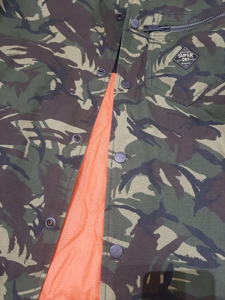Sıfır Orj. Superdry Erkek Mont M Beden Kamuflaj tipi Sıfır Mont - 13