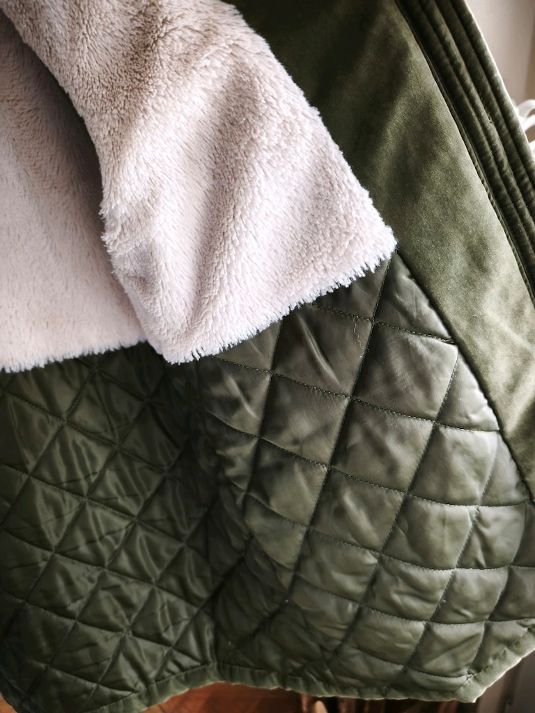 DeFacto İçi Peluş ve Kapitone Detaylı Haki Kadın Parka Mont – L Beden - 4