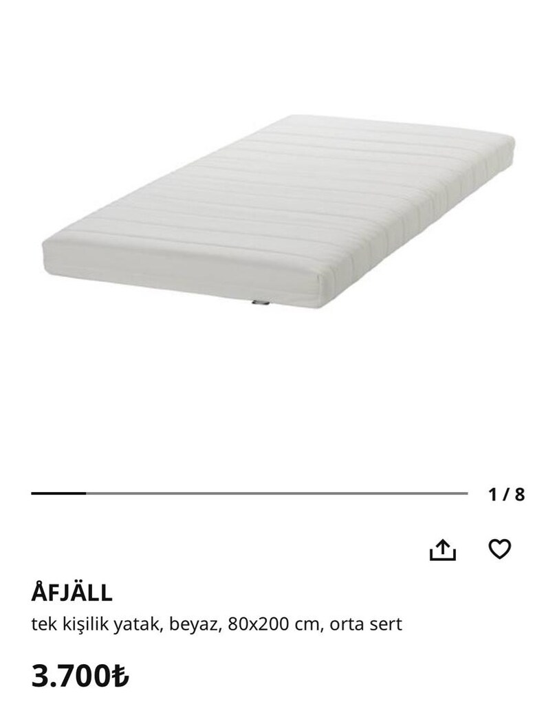 IKEA ASVANG 200x80 YATAK 2 ADET - 8