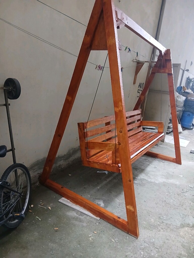 bahçe ahşap salıncak - 5