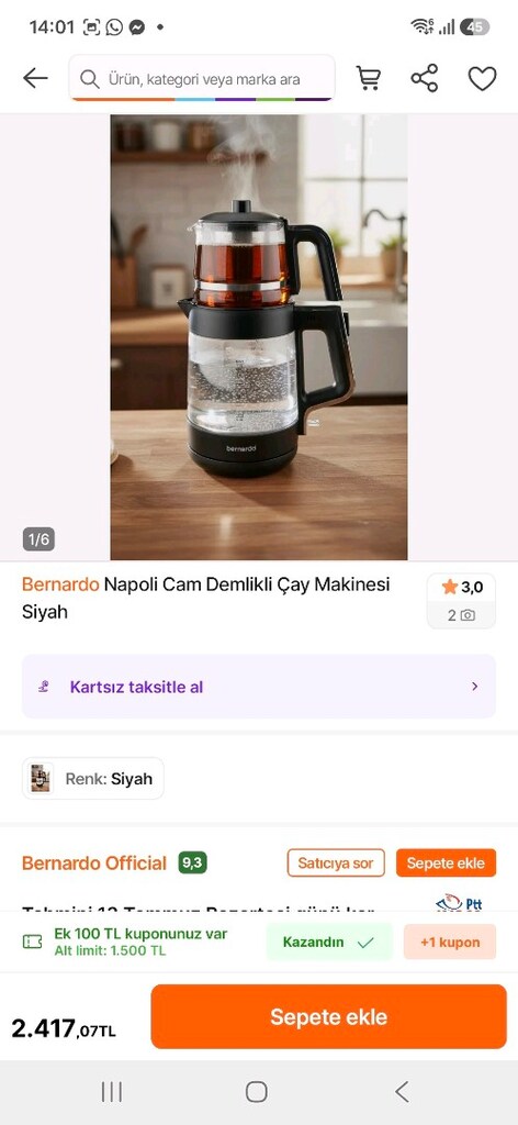 çay makinesi English home - 7
