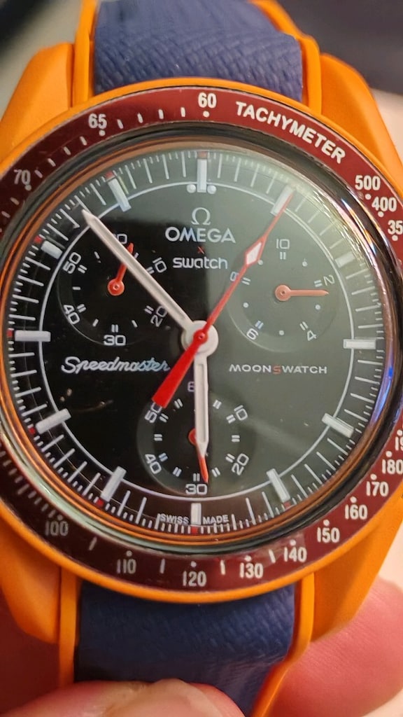 Saat OMEGA SPEEDMASTER SWATCH aktif gösterge - 10