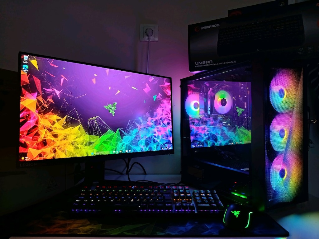RYZEN 7 5700/4060Tİ/16/500/240 HZ MONİTÖR HER ŞEY DAHİL GAMİNG SET - 9